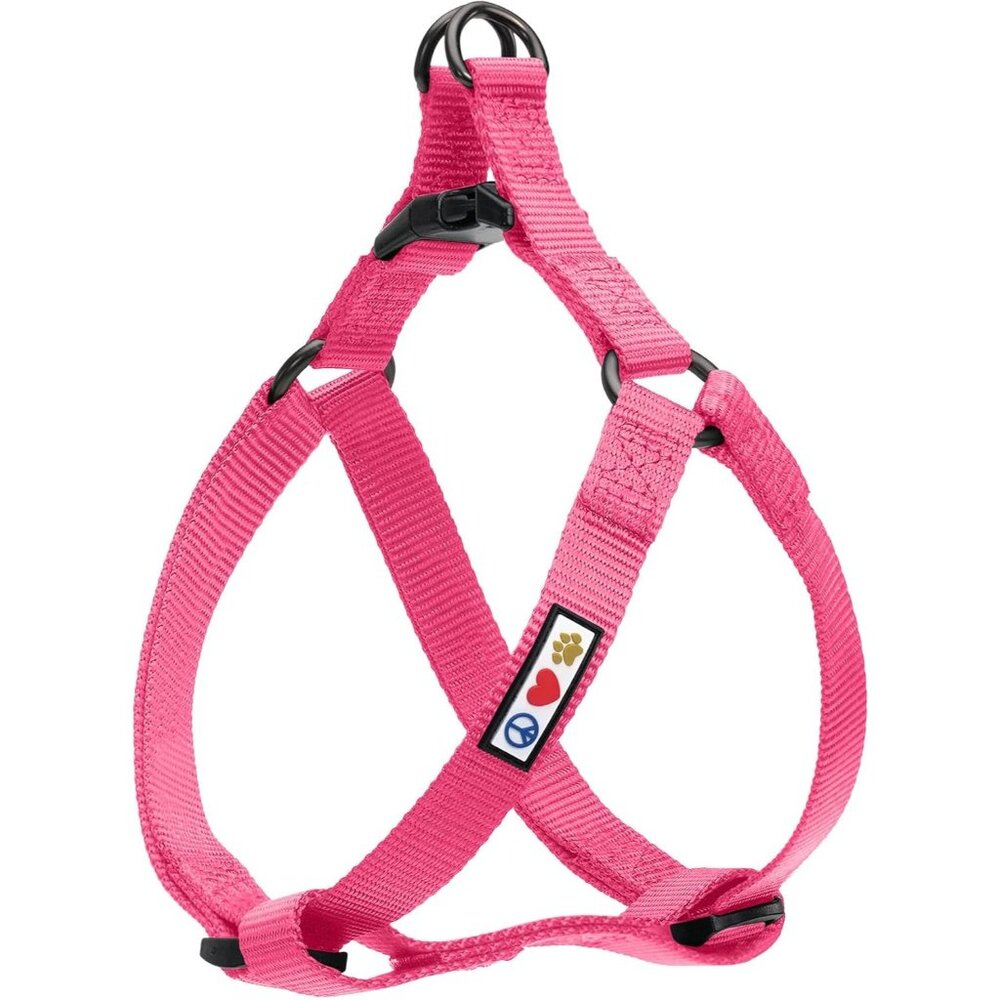 Pawtitas Solid Color Step in Dog Harness or Vest Harness Dog Training  Pink
